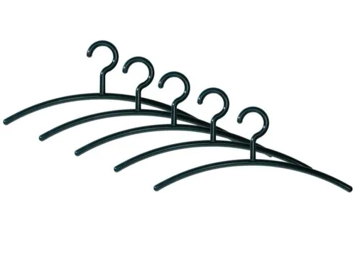 Kleerhangers Kunststof Zwart