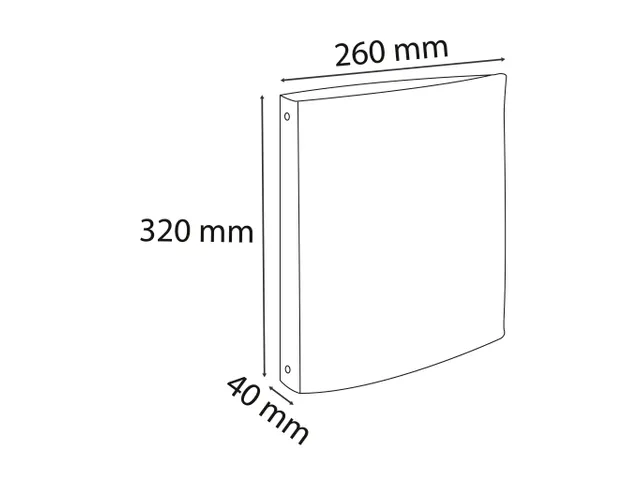 Ringmap PP A4 4R 30mm anijs
