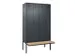 locker met bank,voor scheiding van kleding,HxBxD 2120x1200x815mm,4vak