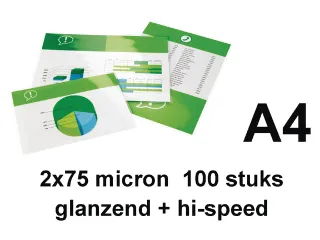 Lamineerhoes Gbc Highspeed A4 75 Micron glanzend - 2