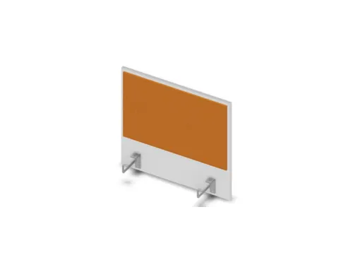 opzetpaneel v. bureau aanbouw aan de zijkant Bl-wit BN3005-geel 600mm