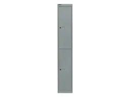Dubbeldekse garderobekast,HxBxD 1802x305x305mm,1x2vak.,cil.-slot