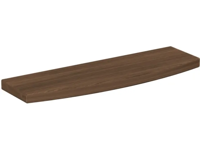 Tablette repose-sacs incurvée,p. mobilier d'accueil,lxP 500x150mm,boi