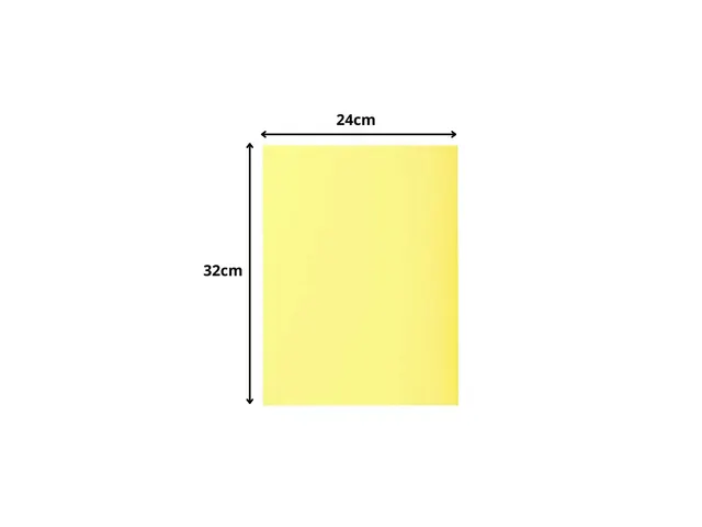 50 dossiermappen met 2 kleppen SUPER 250 - 24x32cm-Kanariegeel