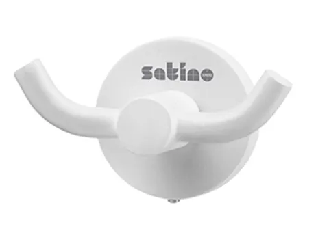 Kledinghaak Satino 2 haaks wit 332180