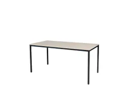 Domino Basic Tafel Vaste Hoogte 1600x800mm Robson Eiken Zwart 4-Poots