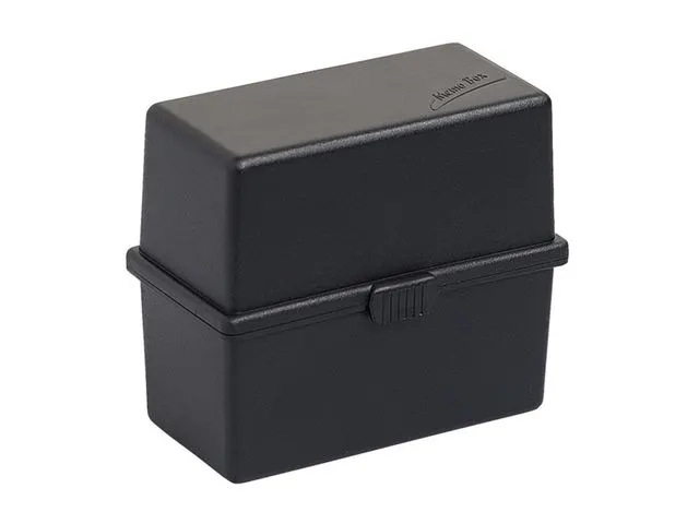 Steekkaartenbak DIN A8 zwart