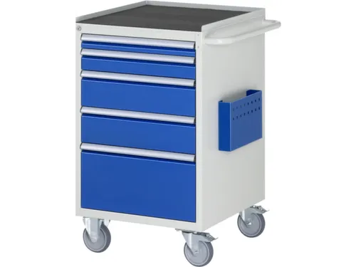 gereedschapswagen 975x580x650mm metaalblad 450kg 5 laden RAL5010