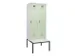 locker met bank,voor scheiding van kleding,HxBxD 2120x800x815mm,2vak