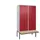 PBM-locker met bank,HxBxD 2120x1200x815mm,4vak,vak B 300mm,cil.-slot