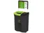 Recycling Unit Meridian 110 Liter Double Open/lift Zwart Groen