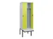 locker voor scheiding van kleding,HxBxD 2120x600x815mm,2vak