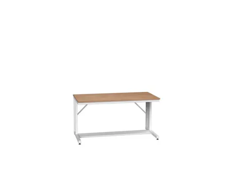 werkbank,HxBxD 780x1500x800mm,multiplexblad,C-voet,RAL7035