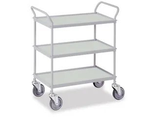 Universele Wagen 150kg Lxb 785x425mm 3 Etages Met Beugel Zilvergrijs - 1