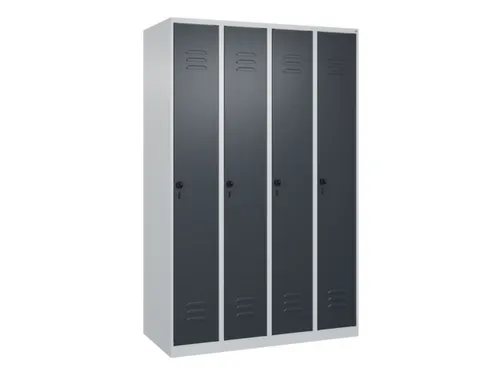 locker voor scheiding van kleding,HxBxD 1850x1200x500mm,4vak
