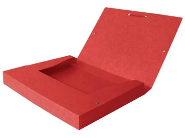 Elba Elastobox Oxford Top File+ A4 Rug 60mm Rood karton