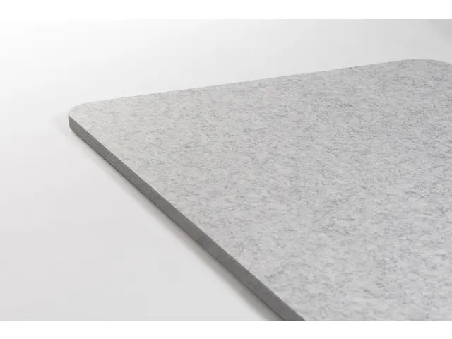 Akoestisch PET-vilt rechthoekig plafondpaneel 60x120cm Lichtgrijs