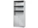 Armoire Mixte 4Tablettes 5Niveaux Classeurs Poignée Bande
