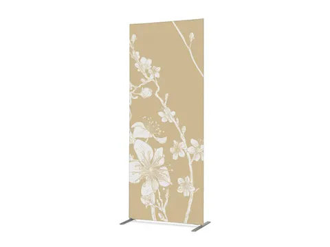 Scheidingswand Textiel Deco 100x200cm Japanse Bloesem Beige ECO