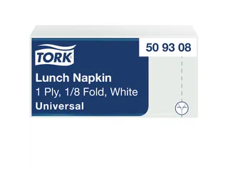 Servetten Tork 509308 Universal 1-laags Wit 32x33cm 500st. - 1
