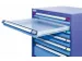établi,HxlxP 840x2000x700mm,RAL7035,face avant RAL7035
