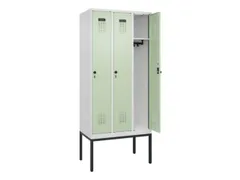 locker,HxBxD 2120x900x500mm,3vak,vak B 300mm,draaigrendel