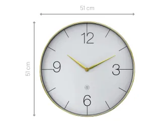 Wandklok nXt Finesse 51 cm goud - 8