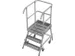 escalier mobile,roulant,estrade H 0,75m,3marches a. revêtement R13,al