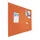 Prikbord Paneel Float Bulletin 60x90cm Oranje frameloos