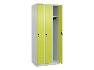 locker,HxBxD 1850x750x500mm,3vak,vak B 250mm,draaigrendel - 2