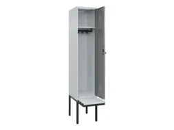 locker met bank,HxBxD 2120x400x815mm,1vak,vak B 400mm,draaigrendel