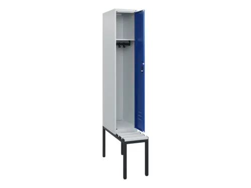 locker met bank,HxBxD 1950x300x815mm,1vak,vak B 300mm,cil.-slot