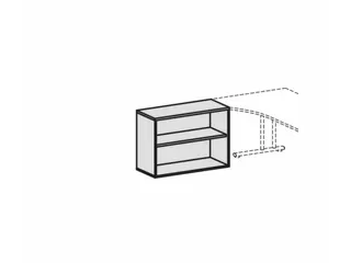 kantoorstelling,HxBxD 720x1000x430mm,1xhouten vloer,decor romp esdoorn - 4
