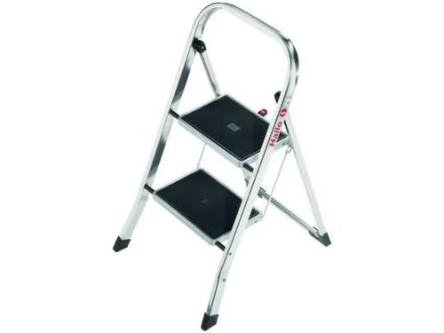 vouwtrapje,2treden m. antislipmatten,bordes H 460mm