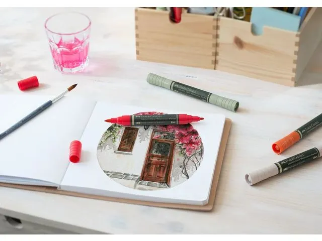 aquarel marker Faber-Castell Albrecht Dürer 121 geraniumrood licht