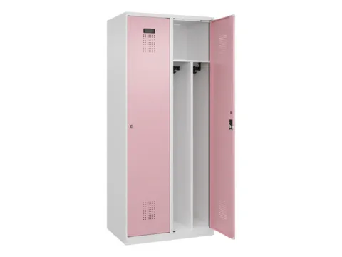 locker voor scheiding van kleding,HxBxD 1850x800x500mm,2vak