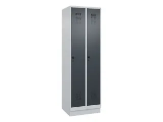locker,HxBxD 1950x600x500mm,2vak,vak B 300mm,draaigrendel,sokkel - 3