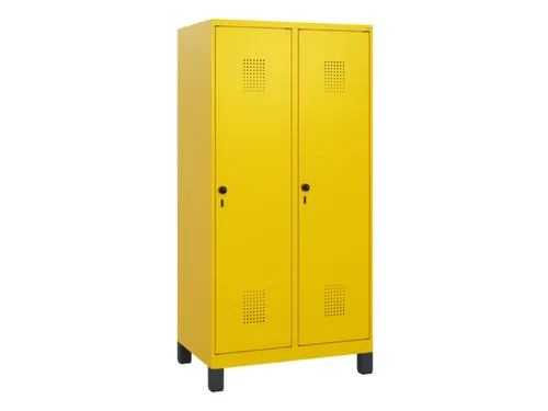 schoollocker,HxBxD 1630x800x500mm,2vak,vak B 400mm,draaigrendel,voeten