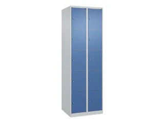 lockerkast,HxBxD 1850x600x500mm,2x5vakken,vak B 300mm,cil.-slot - 1