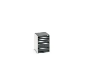 ladekast HxBxD 700x525x650mm 5laden romp RAL7035 front RAL7016 - 7