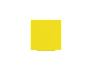 Whiteboard Rocada Skincolour 100x100cm geel gelakt - 2