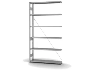 systeemstelling,aanbouwveld,HxBxD 2500x1310x335mm,vakl. 300kg - 2