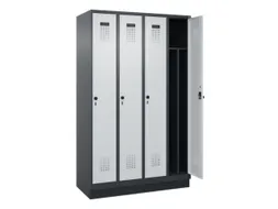 locker voor scheiding van kleding,HxBxD 1950x1200x500mm,4vak