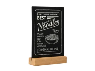 Krijtbord Europel Tafelmodel met Eiken houten voet A5 - 3
