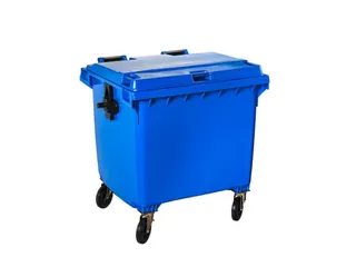Contivia 4,vuilnisbak 4wielen 1100 L blauw - 2