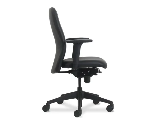 Bureaustoel NEN-EN 1335 Zwart Coupon Leder Zwart