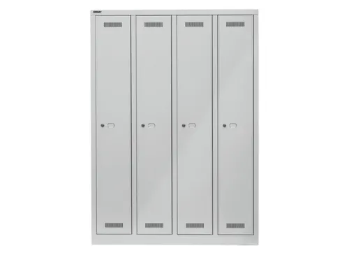 garderobekast,HxBxD 1700x1183x500mm,4vak,vak B 248mm,cil.-slot,
