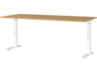 In hoogte verstelbaar bureau,HxBxD 680-910x1800x800mm - 1