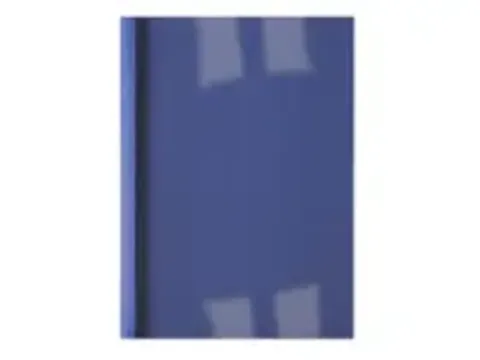OUTLET Chemise Thermique Gbc A4 3mm Lin Bleu Foncé 100 Pièces