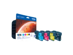 Brother LC-1100 Valuepack 4 Kleuren Inktcartridges HC